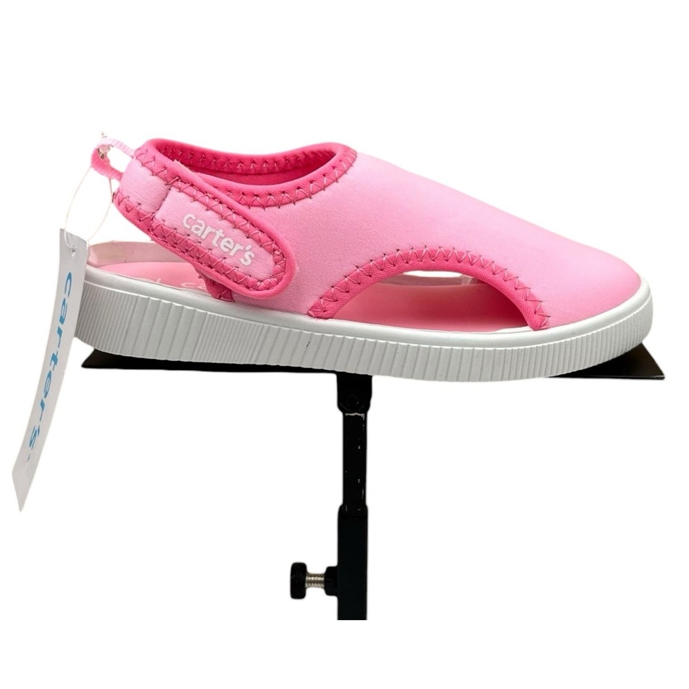 Carters Toddler Girls Salinas Closed Toe Slip-on Sandal Size 10 Pink Lightweight